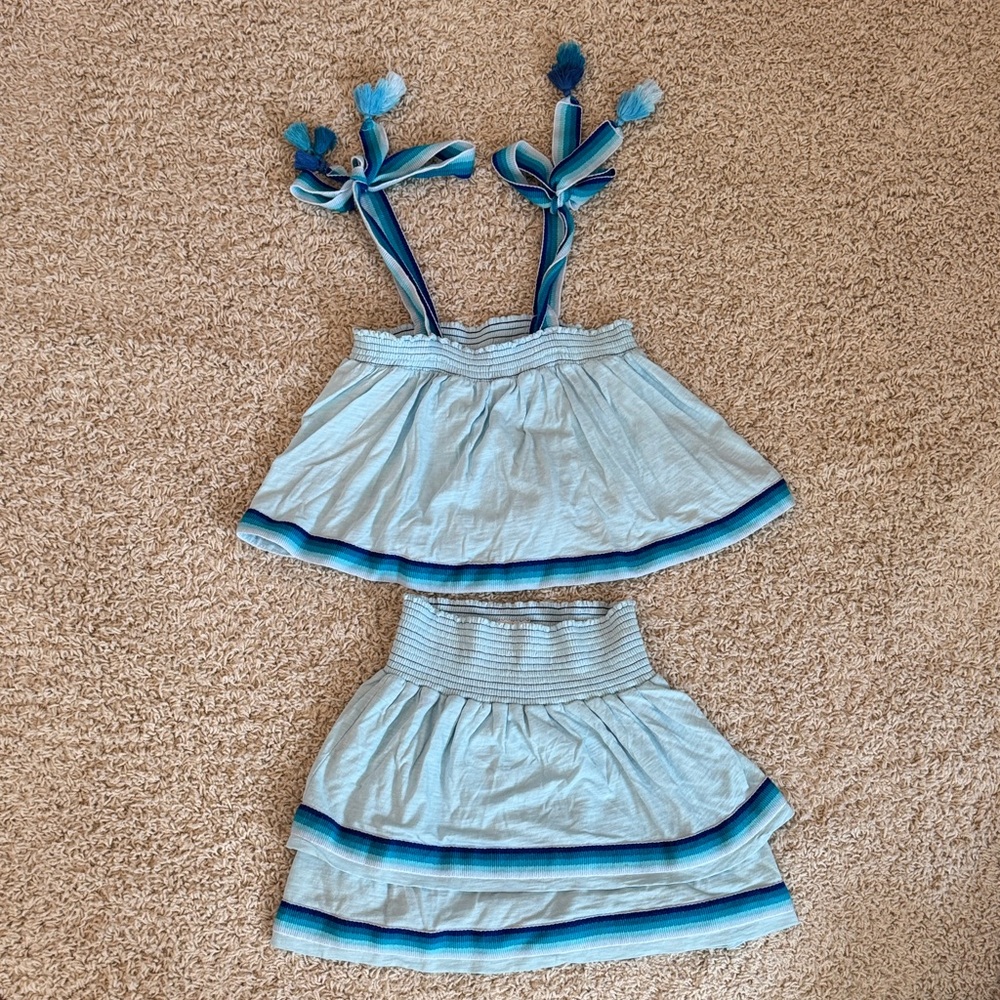 Pitusa Blue Swim Coverup with Elegant Trim